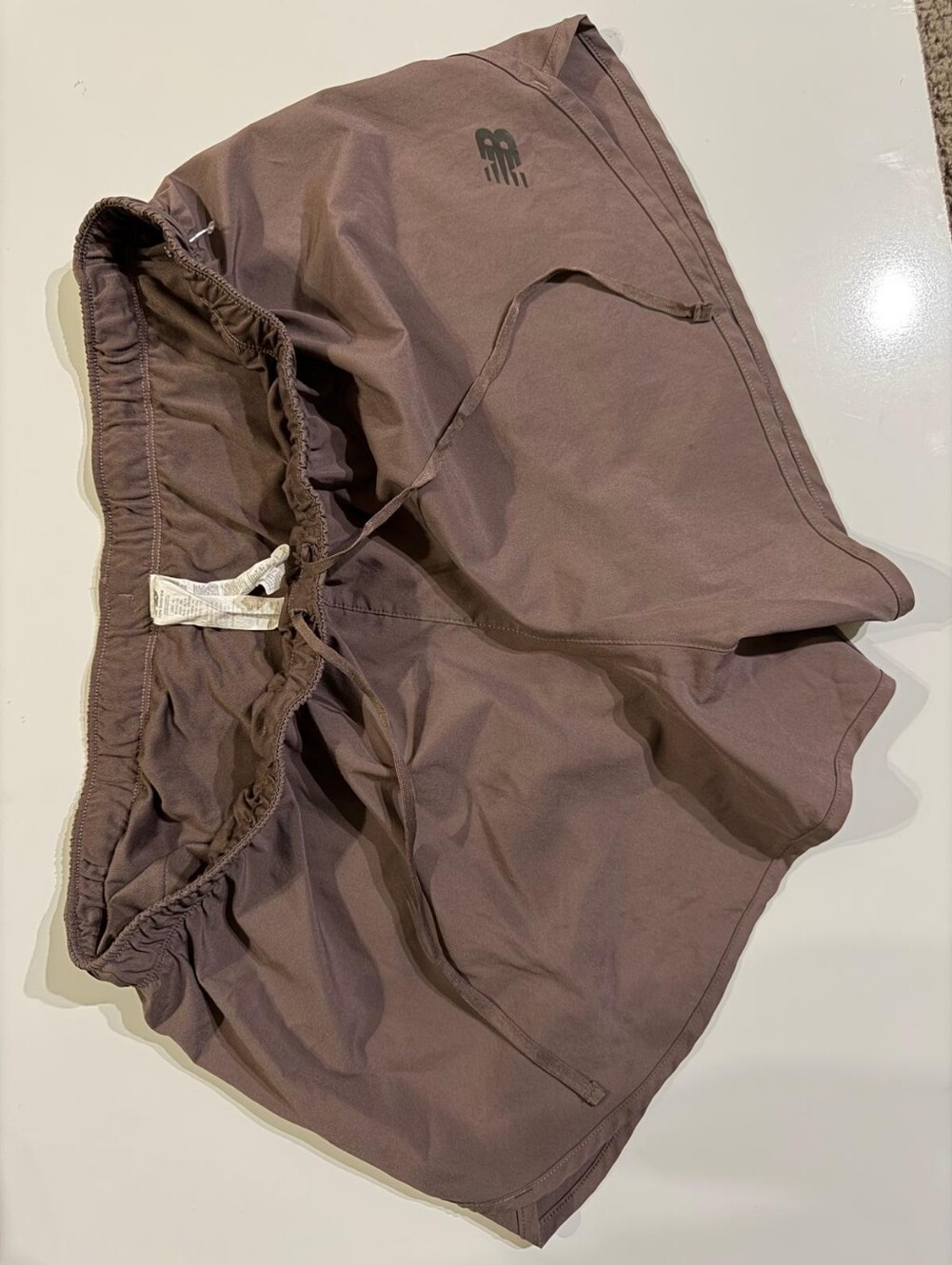 New Balance Running Shorts XL Brown Lined Athletic Activewear Women. - Picture 3 of 9